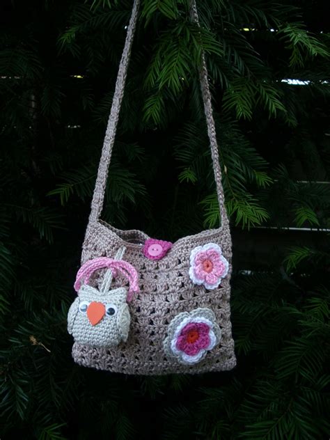 tasjes gehaakt voor mijn kleindochters crochet purses crochet bags girls bags owls diy