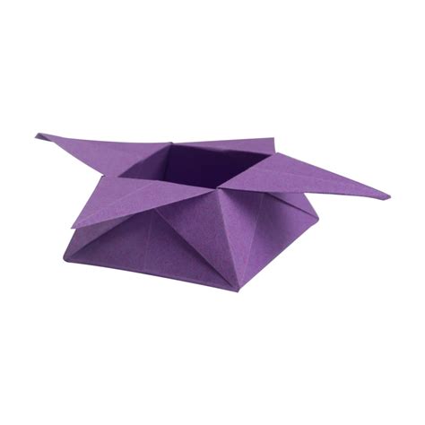 kleine origami schachtel mit spitzen falten anleitung von einfach basteln