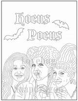 Pocus Hocus Coloring sketch template