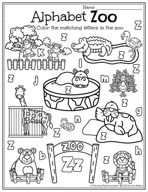 zoo preschool worksheets planning playtime