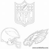 Eagles Coloring Philadelphia Pages Logo Printable Template Getcolorings sketch template