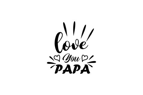 love  papa lettering grafik von thechilibricks creative fabrica