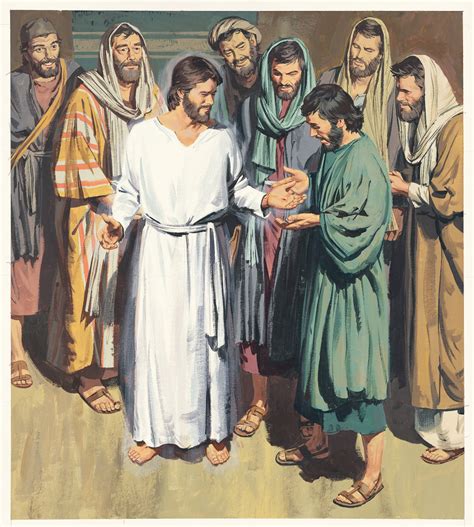 illustration  christ appearing   apostles