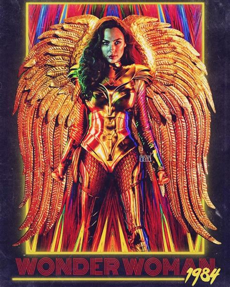 Cool 80s Inspired Wonder Woman 1984 Fanmade Movie Posters