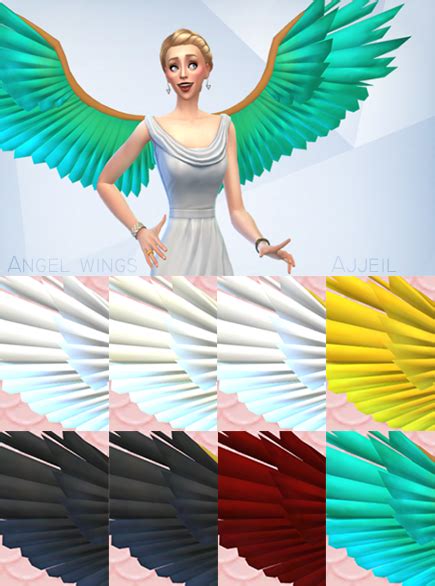 Sims 4 Cc S The Best Angel Wings By Ajjeil