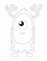 Monster Coloring Pages Printable Monsters Kids Printables Cartoon Cute Colouring Print Faithfullyfree Sheets Halloween Wonder Choose Board sketch template