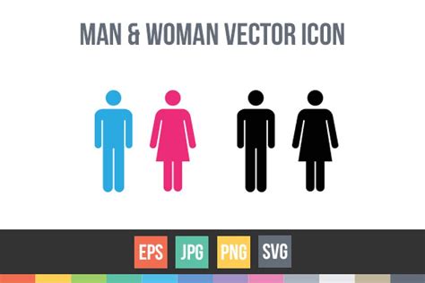 male and female symbol signs vector custom designed icons ~ creative