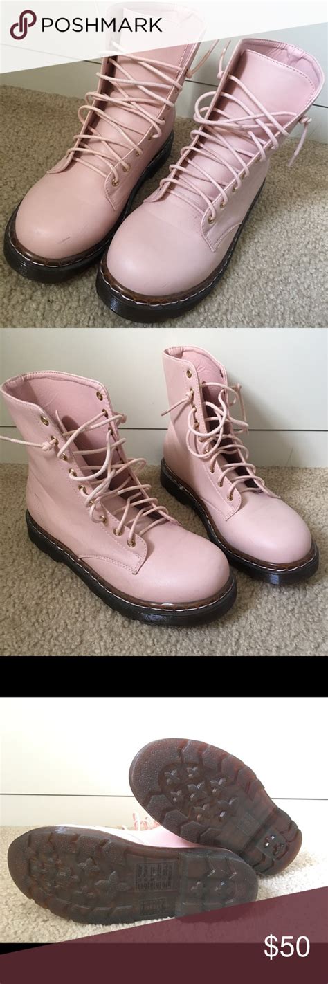 marten inspired pink boots pink boots boots  martens style