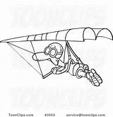 Hang Glider Drawing Cartoon Gliding Guy Line Leishman Ron Getdrawings Paintingvalley Protected Law Copyright May sketch template