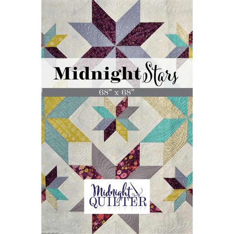 midnight stars quilt pattern quilting   therapy