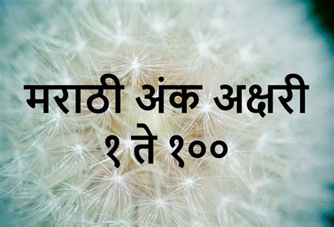numbers  marathi  diva