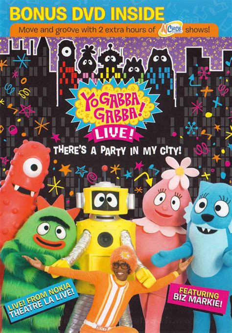 yo gabba gabba live there s a party in my city bonus dvd inside