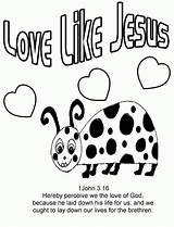 Loves Children Jesuss Coloringhome sketch template