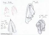 Folds Draw Drop Clothes Fabric Drawing Hanging Created Type When sketch template