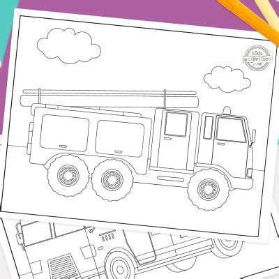 printable fire truck coloring pages kids activities blog