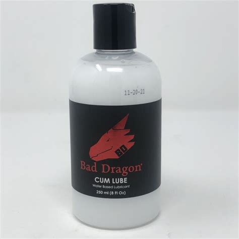 bad dragon cum lube 2017 white 8oz water based lubricant safe for