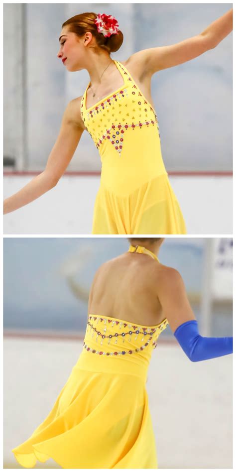 Lemon Yellow Ice Skating Dress Ice Dance Dress For The