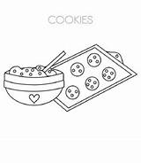 Cookie Coloring Pages Sheet Kids Fortune Template Playinglearning sketch template