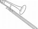Trombone Colorare Instrumentos Viento Trombón Disegni Strumenti Fiato Trombon Colorier Acolore Musique sketch template