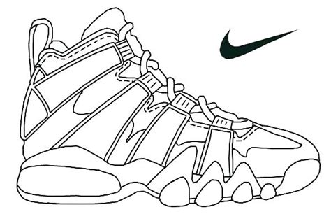 running shoe coloring page  getcoloringscom  printable