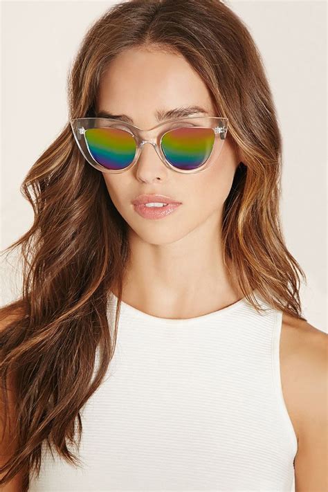 Mirrored Cat Eye Sunglasses Sunglasses Cat Eye Sunglasses Mirrored