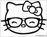 Nerd Kitty sketch template