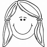 Girl Face Clipart Clip Outline Smiling Coloring Svg Happy Smiley Cute Balck Kid Clipartpanda Cliparts Icon Boy Whitw Smile Arts sketch template