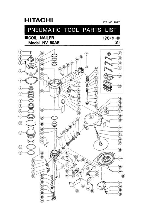 hitachi wiring diagram nvab parts hitachi nvag parts list hitachi nvag repair