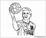 Messi Lionel Pages Coloring Color Soccer Print Coloringpagesonly sketch template