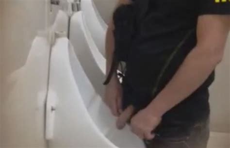 big dick at urinal