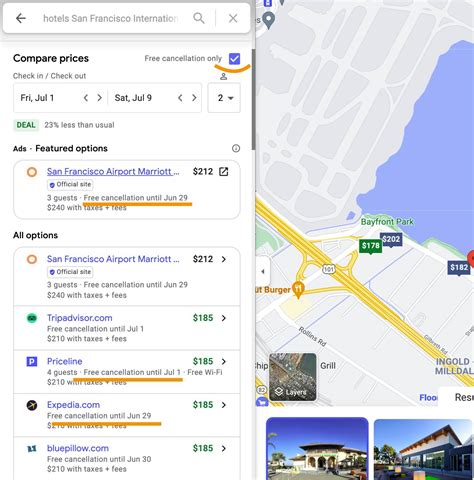 hotel search engines   list andor filter