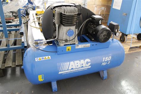abac pro   ft belt driven air compressor ltr hp kw bar cfm