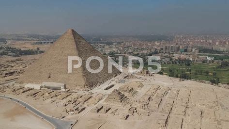 drone footage  great pyramids  giza  cairo egypt stock footage ad greatpyramids