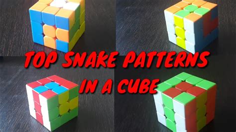 top  snake patterns   rubiks cube youtube