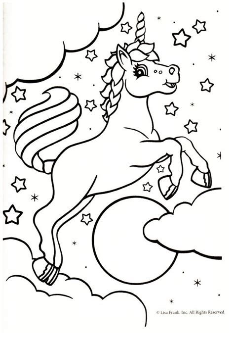 unicorn  stars coloring page unicorn coloring pages
