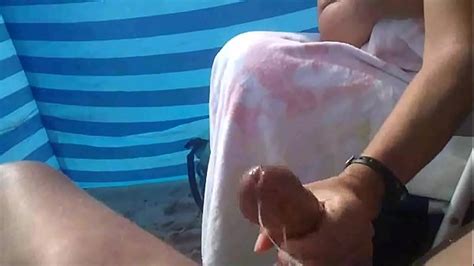 beach handjob big cock huge cumshot xvideos