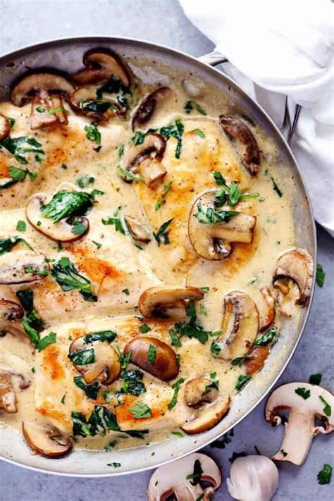 Creamy Parmesan Garlic Mushroom Chicken Recipe Mogul
