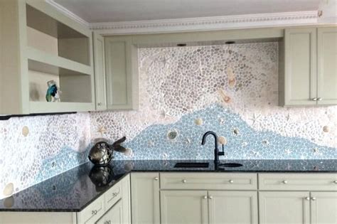 Image Result For Custom Mosaic Kitchen Backsplash Designs Glass Tile