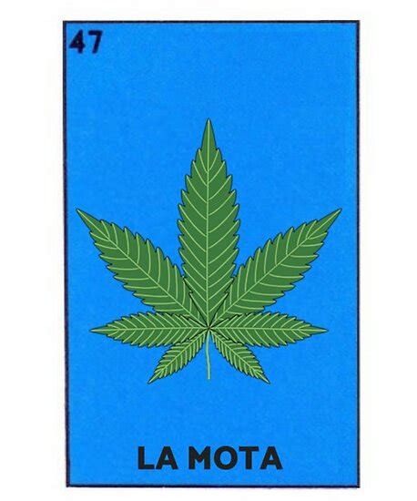 La Mota Mexican Loteria Bingo Funny Parody Card Poster