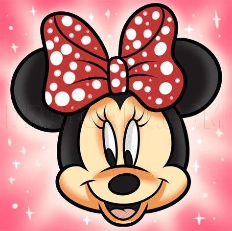 draw minnie mouse easy step  step drawing guide  dawn
