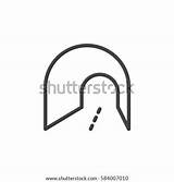 Tunnel Pictogram Filled Illustration sketch template