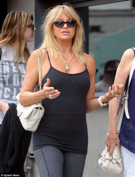 Goldie Hawn 67 Is A Ray Of Sunshine On A Girls Day Out Daily Mail