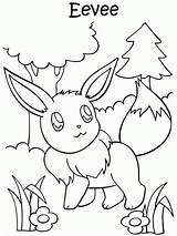Coloring Eevee Pokemon Pages Evolutions Comments sketch template