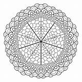 Mandala Coloring Mandalas Geometric Color Unique Patterns Pages Abstract Level Tattoo Simple When Adult Henna Ornament Circles Whatever Stress Relax sketch template
