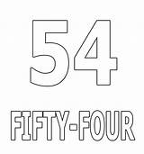 Number Coloring Fifty Pages Four sketch template