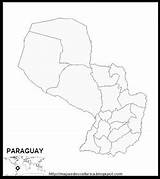 Paraguay Mudo Mapas sketch template