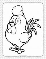 Hen Cute Coloring Printable Whatsapp Tweet Email sketch template