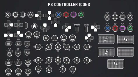 controller buttons pack   game assets