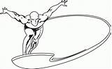 Surfer Argent Clipart Coloriages Clipartmag Drawing Marvel Printmania sketch template