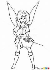 Pirate Drawing Fairy Zarina Draw Tinkerbell Pirates Tinker Bell Coloring Hadas Pages Disney Pencil Cartoon Pixie Drawdoo Drawings Fairies Step sketch template